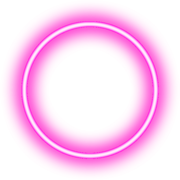 Pink neon circle